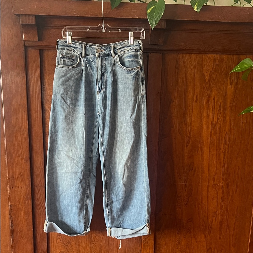 ✨Pilcro Light Blue Wide Leg Jeans